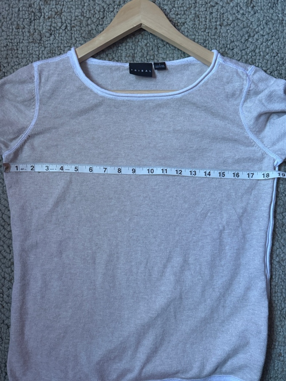 Tribal Cream Textured Boatneck Top - Picture 10 of 11